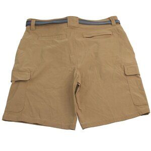 Orvis Cargo Mens Sz 37 Lightweight Stretch Comfort Hiking Fishing Khaki Shorts